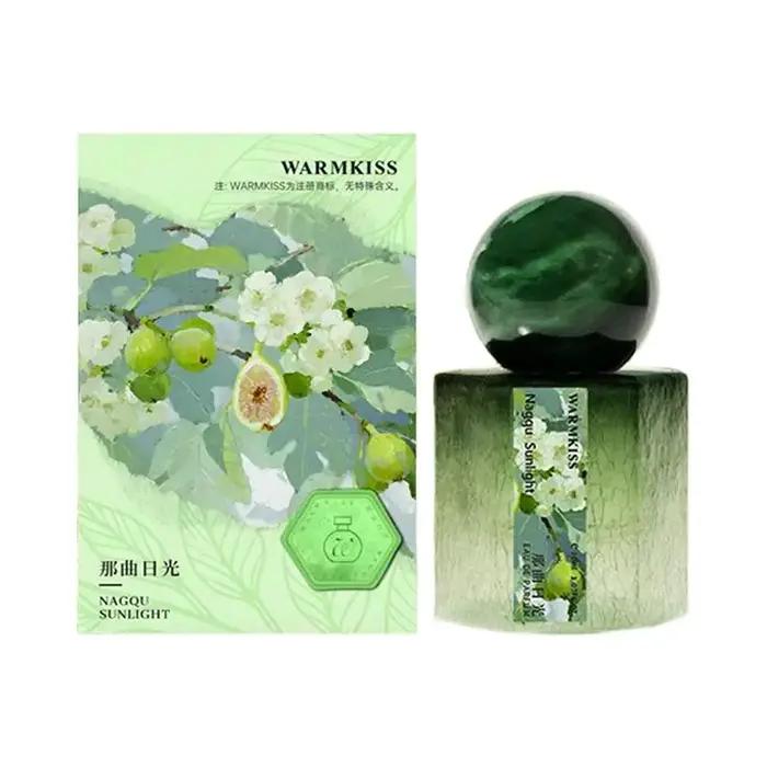 WARMKISS Parfum aux figues méditerranéennes pour femmes et hommes, feuilles vertes, bois de santal laiteux, frais, boisé, parfum unisexe en spray