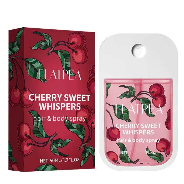 Spray corporel parfumé à la cerise pour femmes, parfum de cerise, parfum longue durée, léger et rafr