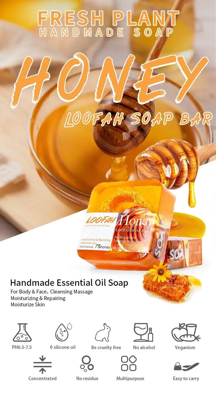 Savon Loofah au miel pour le visage
