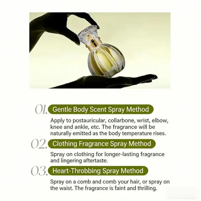Parfum unisexe de luxe, longue tenue, riche en notes de magnolia et de gardénia, eau de toilette, frais, sophistiqué, romantique, parfum botanique, 50 ml