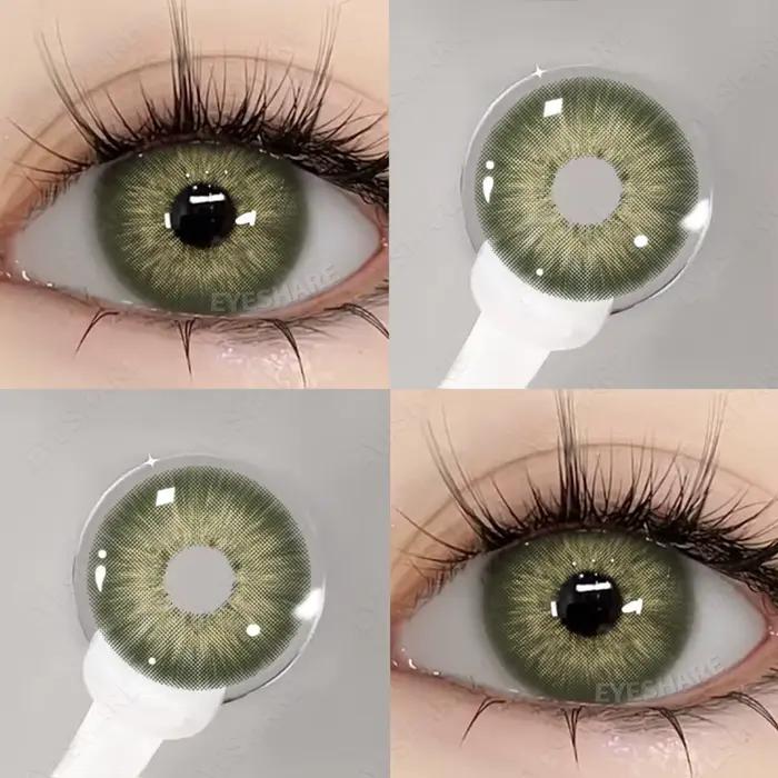 EYESHARE 1 paire de lentilles de Contact de couleur série verte pour les yeux lentilles colorées len