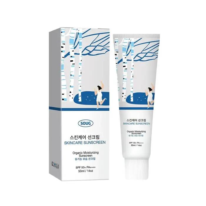 Crème solaire hydratante bio coréenne
