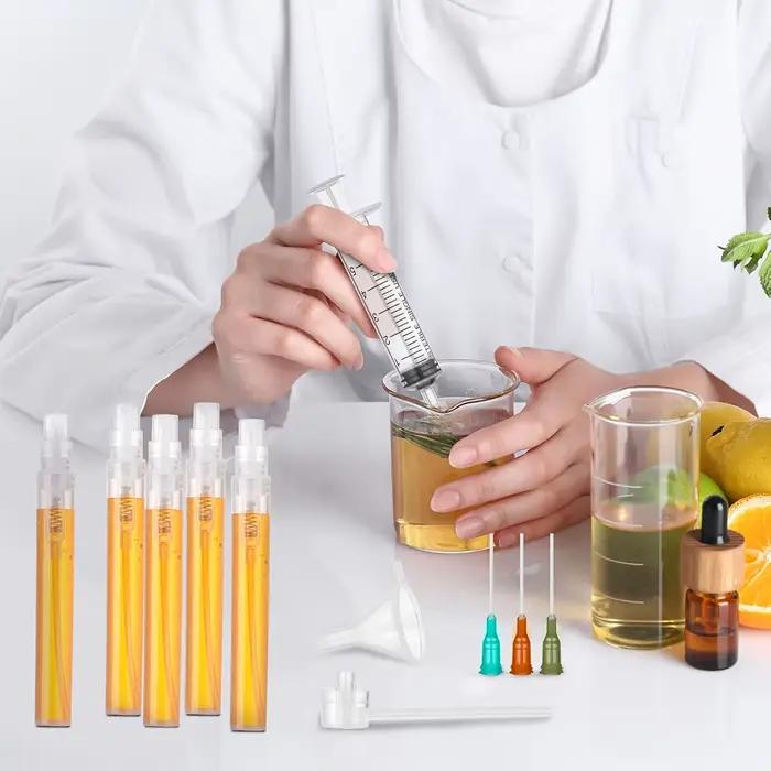 Kit de remplissage de parfum 5 ml, outil de pompage, kit de décanter de parfum, ensemble de 64 pièces pour la fabrication de parfums DIY