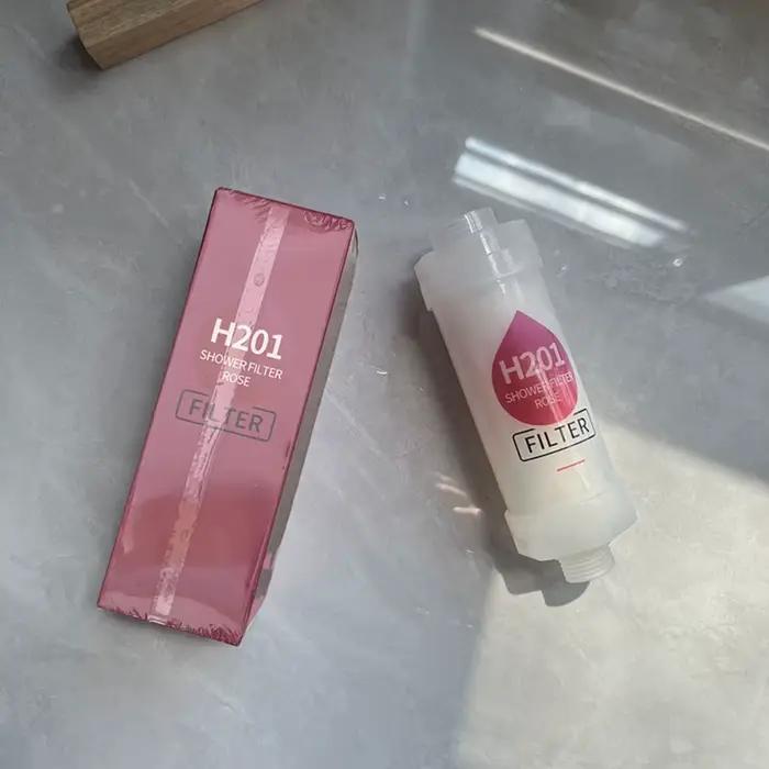 Filtre de Douche Haute Pression à la Vitamine C pour Soin de la Peau, Parfum Lavande, Élimine les Im