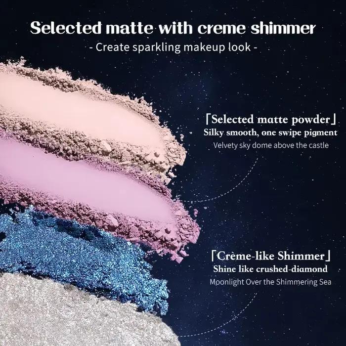Fleur connaît le clair de lune sirène fard à paupières délicat mat lueur miroitant caméléon imperméable 5 couleurs
