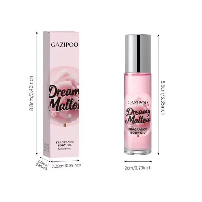 Parfum en roll-on Candy Cotton, fraîcheur longue durée, avec une senteur florale et un phéromone féminin charmant, au parfum sucré.