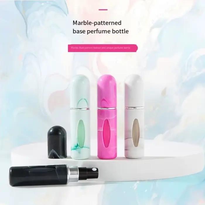 Mini flacon vaporisateur de parfum rechargeable de 5 m à motif verre