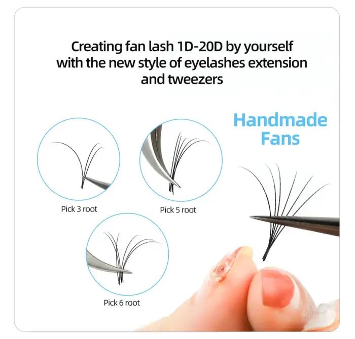 AGUUD-Extensions de Cils Individuels en Faux Vison, 16 Rangées, 16-20mm, 256 Cils en Cachemire Noir,