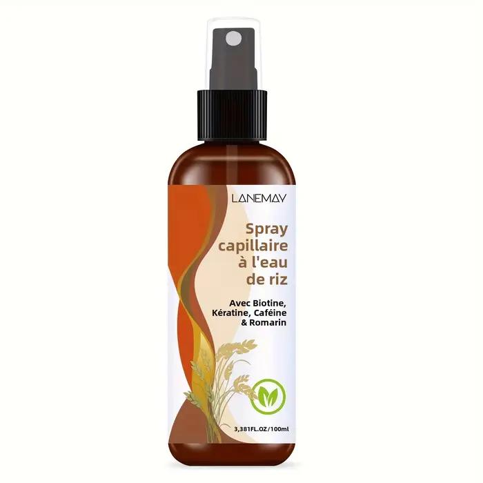 Spray capillaire à l'eau de riz – avec biotine