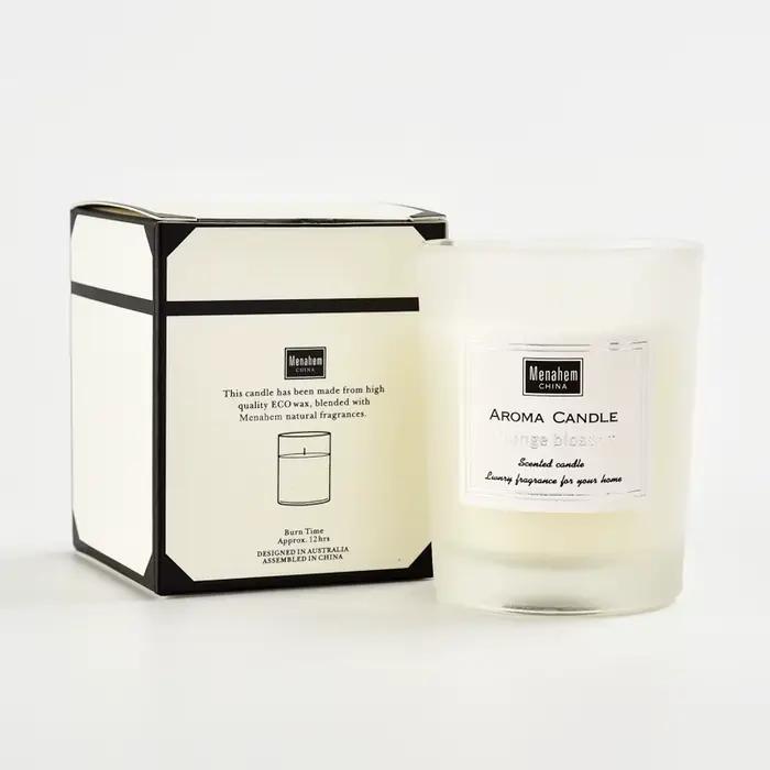 Bougie parfumée en verre à 3 couleurs