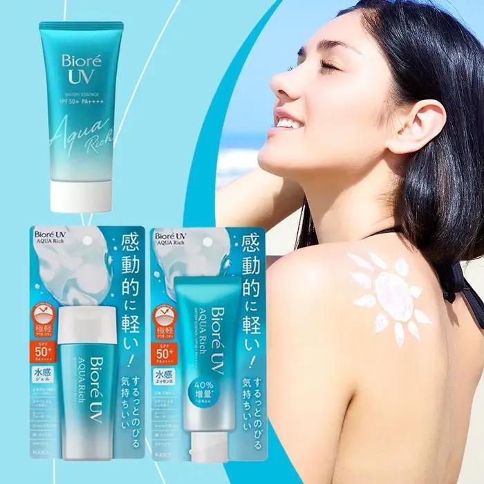 Japon Biore SPF50 + crème solaire coréen visage corps imperméable Anti UV hydratant