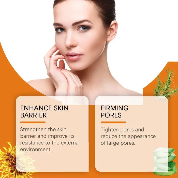 Crème hydratante pour le visage, absorbant la sueur, gratitude pour le contrôle de l'huile, améliore la rugosité, réétiquette durable, prévient les Evergging, pores