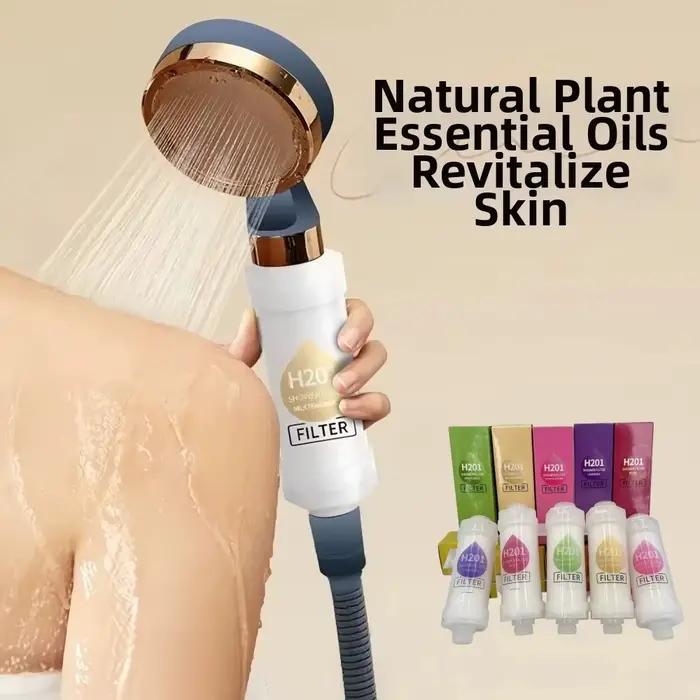 Filtre de douche haute pression avec vitamine C pour soin de la peau parfum lavande adoucisseur d'eau qualité spa pour homme et femme occasions quotidiennes et spéciales