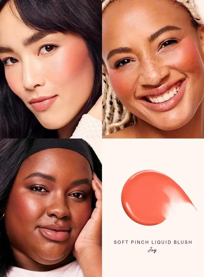 Rare Beauty Liquid Blush avec un éclat naturel et un stick bronzant en bronze