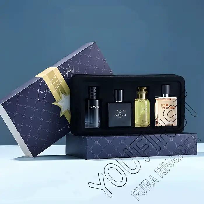 Marque de luxe Parfum hommes Cologne 100ml Parfums Homme coffret cadeau 4 pièces ensemble