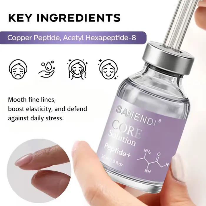 Sérum Sanendi 7 en 1 à l'acide hyaluronique, au GSH, au collagène et aux peptides, solution EX10O CO