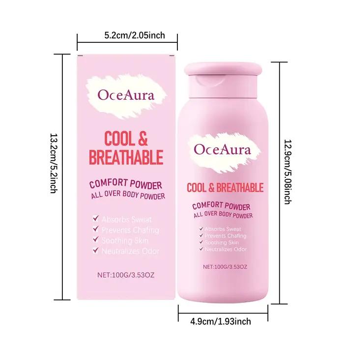 Poudre corporelle rafraîchissante et apaisante 100 ml – Soin lissant pour la peau