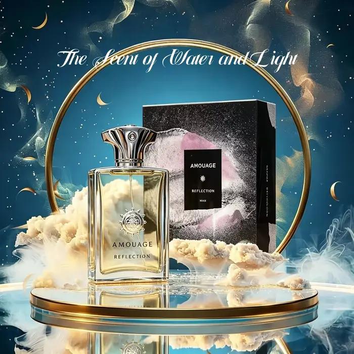 Parfum pour homme élégant en flacon métallique