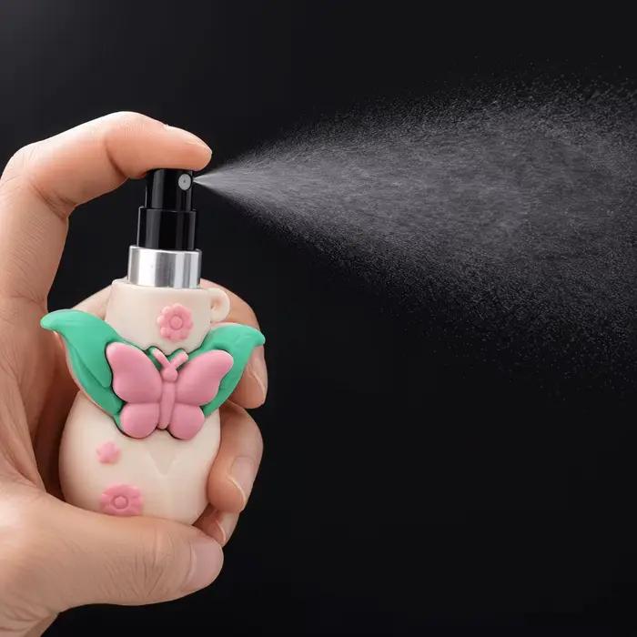 Mini flacon vaporisateur de parfum mignon en forme de fleur de 0