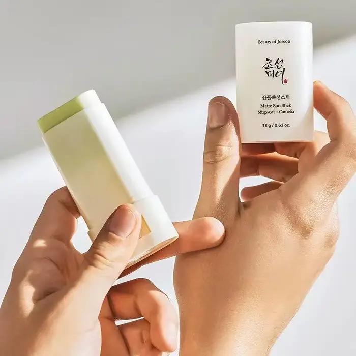 Bâton de protection solaire mat de beauté Spf 50 + crème