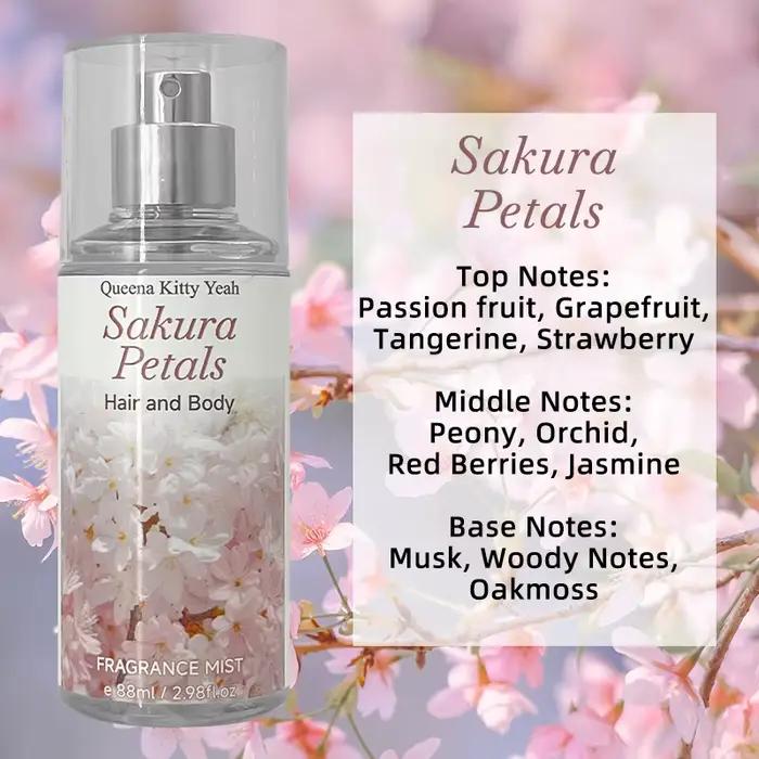 Brume parfumée pour le corps 88ml - Love Spell Rosemary/Pétales de Sakura/Seduction de rose/Coco dou