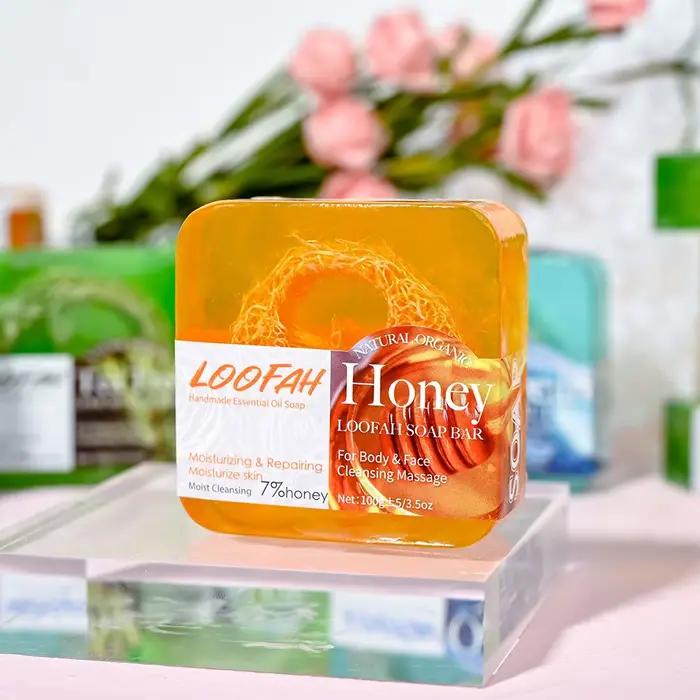 Savon Loofah au miel pour le visage