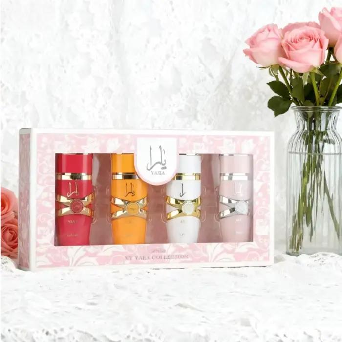 Ensemble de parfums YARA - Coffret cadeau de vaporisateur pour le corps - Parfum frais pour hommes et femmes