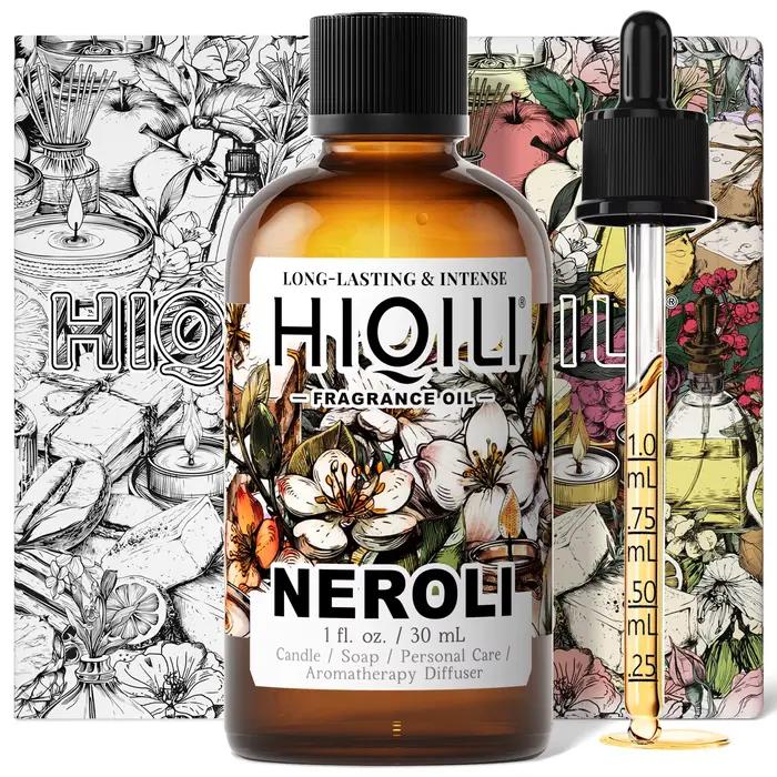 HIQILI – huile parfumée Neroli 30ML, pour bougie, savon, fabrication de parfum, Lotion pour le corps, crème pour les mains, fleur d'oranger, huile essentielle, diffuseur de voiture