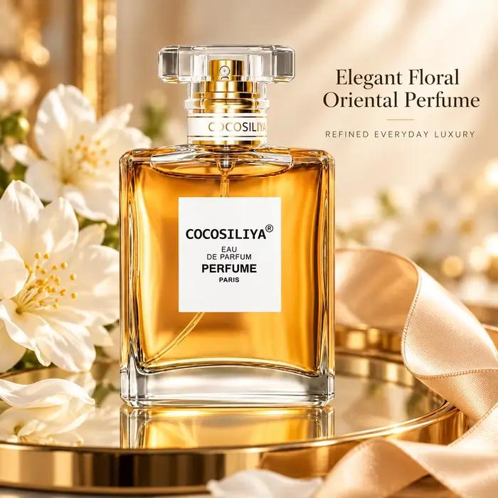 Parfum en spray EDP pour femmes, 50 ml, parfum chaud, sucré, gourmand et oriental, parfum longue durée, flacon carré en verre, cadeau de parfum pour le corps