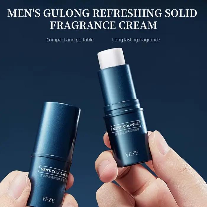 Parfum solide pour homme Fanzhen - Parfum léger et frais, peut être utilisé sur tout le corps, design en bâton portable, pratique pour les voyages