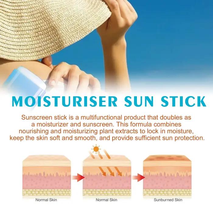 Crème solaire en stick pour le visage