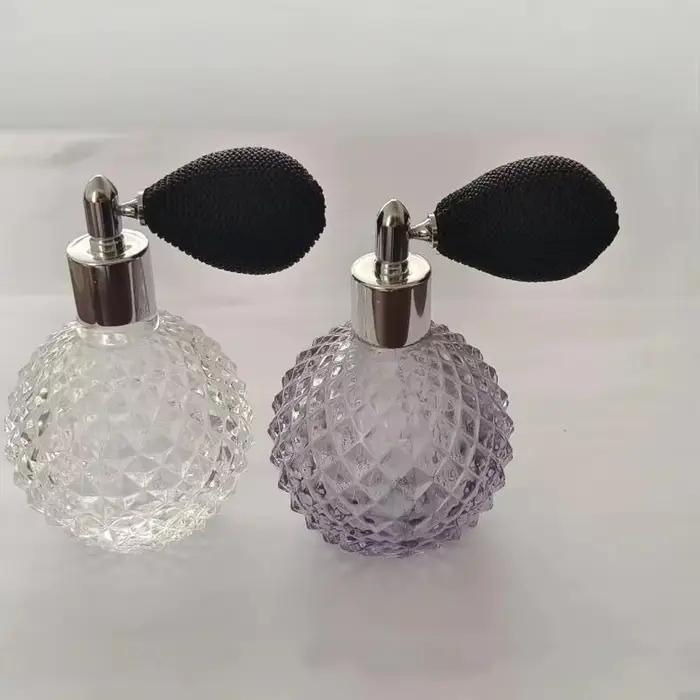 Flacon de parfum vintage rechargeable en verre