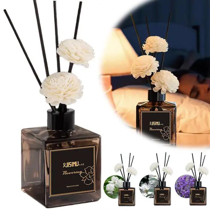 Huile de diffusion aromatique premium 50ml pour maison voiture ambiances parfumées bien-être relaxation violet jasmine lys lavande camphre