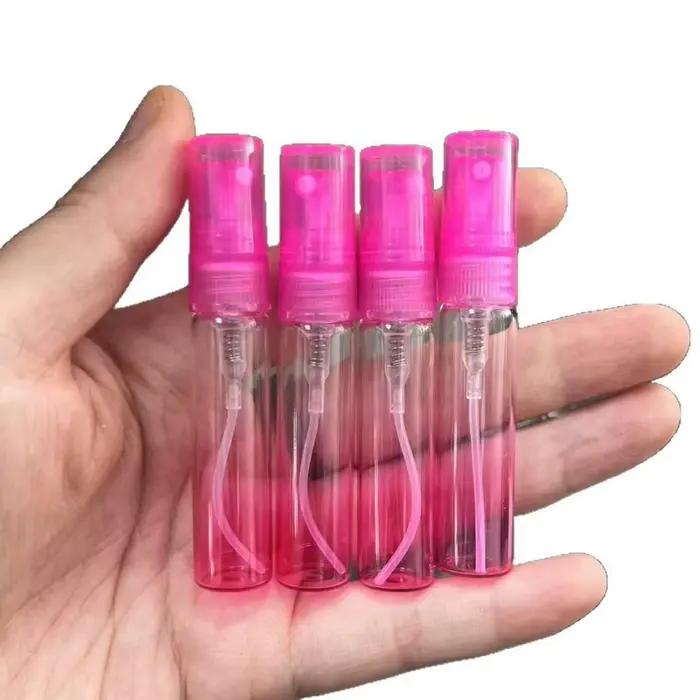 Flacon de parfum vide coloré 5ml pour échantillons de parfum rechargeables format voyage verre mince occassions spéciales pour femmes