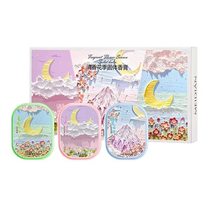 3 parfums solides parfumés