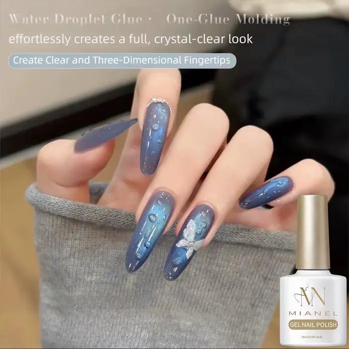 MIANEL Top Coat Goutte d'Eau Collection Printemps-Été 2026 Gel Fonctionnel Transparent Polyvalent pour Nail Art en Forme