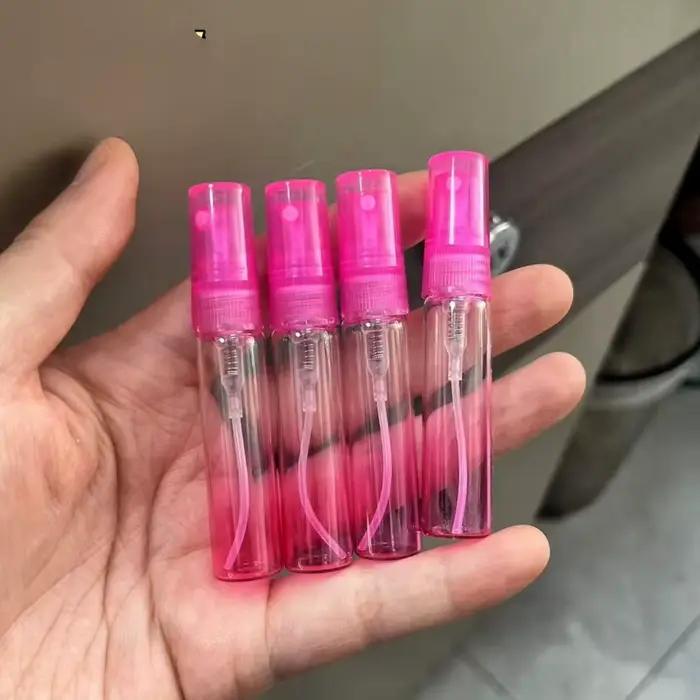 Flacon de parfum vide coloré 5ml pour échantillons de parfum rechargeables format voyage verre mince occassions spéciales pour femmes