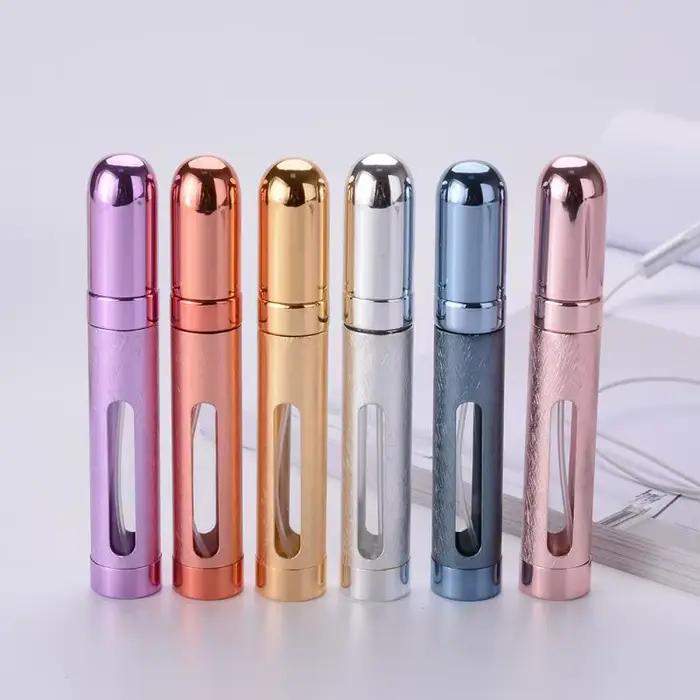 Flacon de parfum 12 ml, petit flacon vide en verre portable pour échantillons, ustensiles cosmétiques, petit flacon pulvérisateur, flacon vide à pression, distributeur