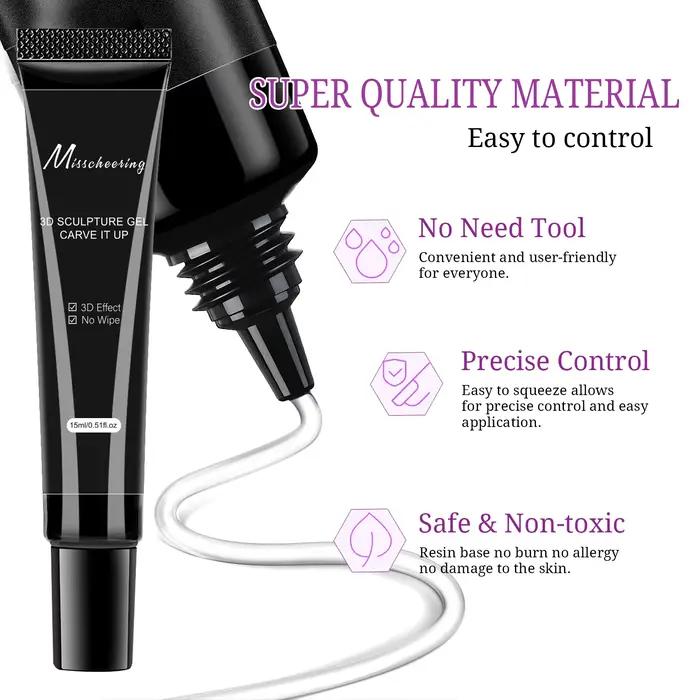 Gel 3D pour Nail Art, 15ml