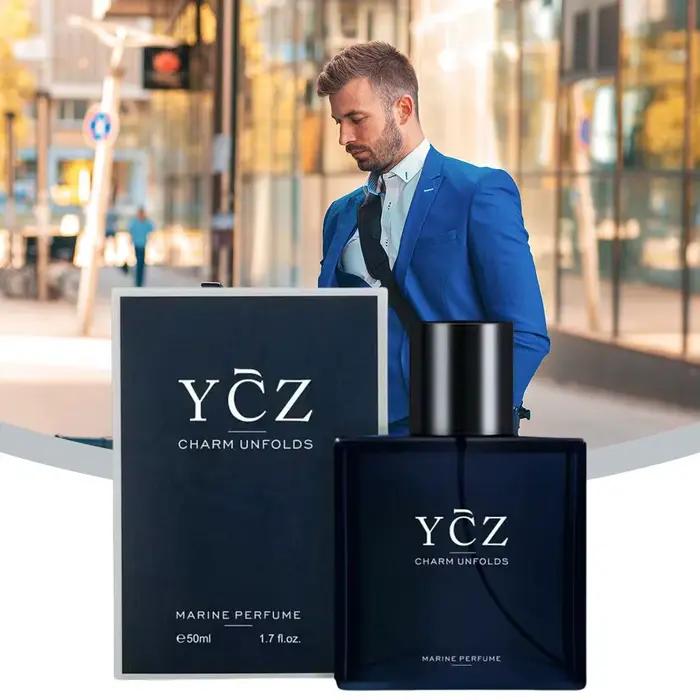 YCZ bleu hommes parfum Cologne bois
