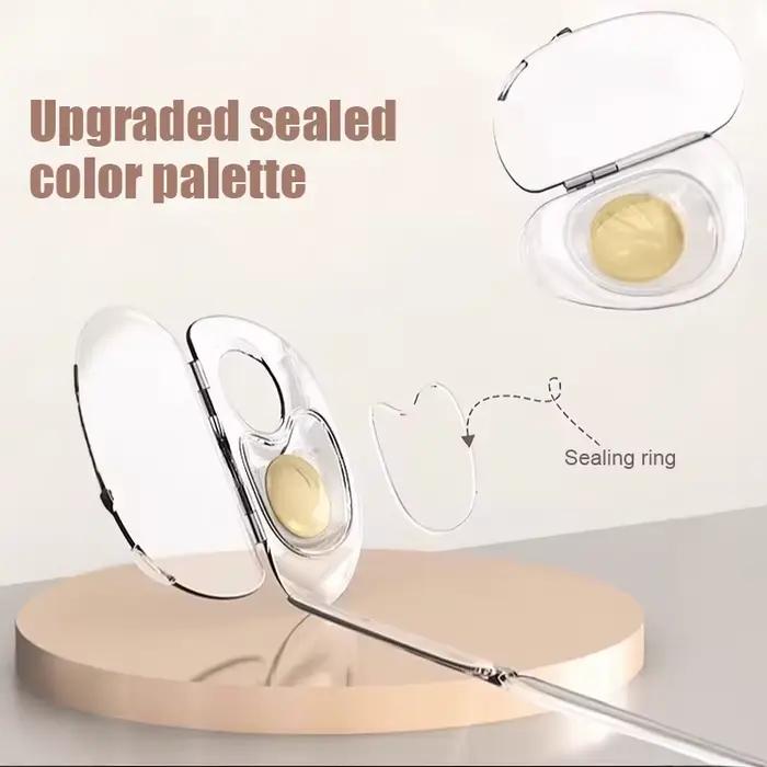 Kit de Palette de mélange de maquillage, plateau de mélange de maquillage en acrylique avec spatule, fond de teint liquide pliable, plateau de mélange de couleurs, outil cosmétique 2 pièces