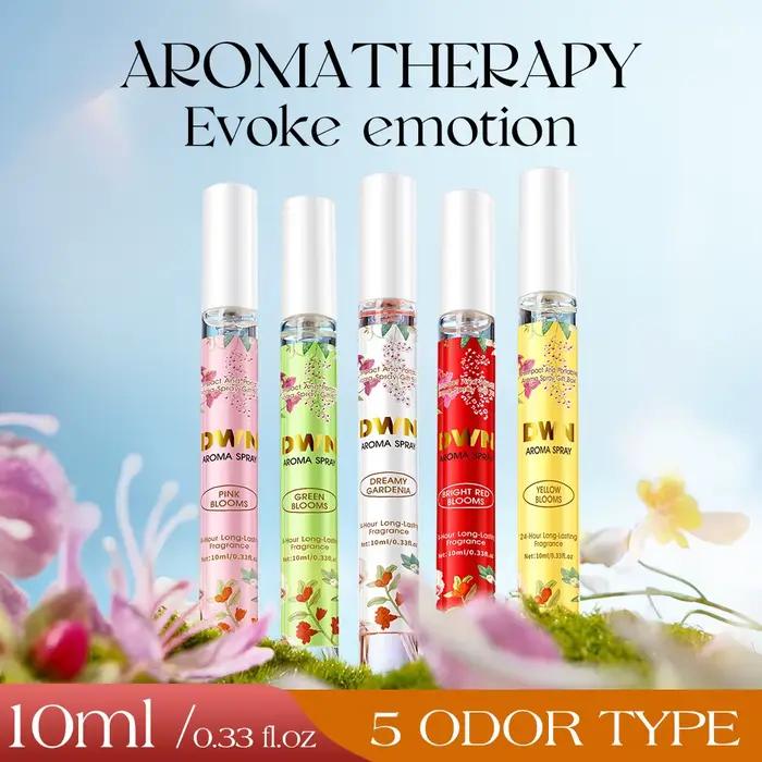 Coffret cadeau de parfum à fleurs, 5 pièces, Spray de parfum à charme élégant, longue durée pour femmes et hommes, phéromone romantique, 10ml