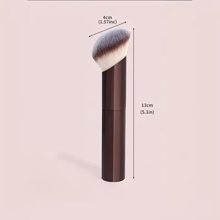 1 pinceau de maquillage professionnel en poils synthétiques doux de haute qualité