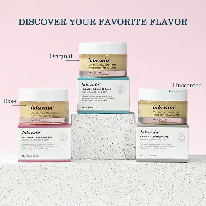 Baume nettoyant au collagène à saveur de Rose