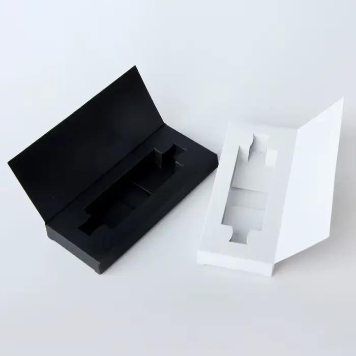 Boîte d'emballage de bouteilles de parfum, 1 pièce, pour flacon pulvérisateur de 3ml, 5ml, 10ml, boîte-cadeau, échantillon de parfum, Carton d'emballage, boîte noire et blanche