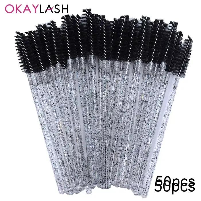 100 pièces pour Extension de cils maquillage brosses à cils jetables Spoolies Micro cils Mascara bag