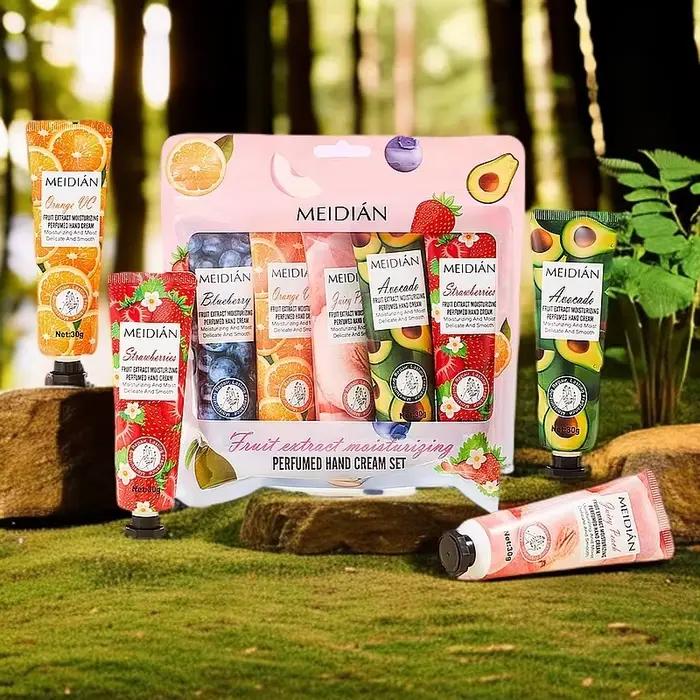 Crème pour les mains parfumée aux fruits cinq types de fragrance hydratante et durable pour femmes et hommes soins des mains occasions spéciales