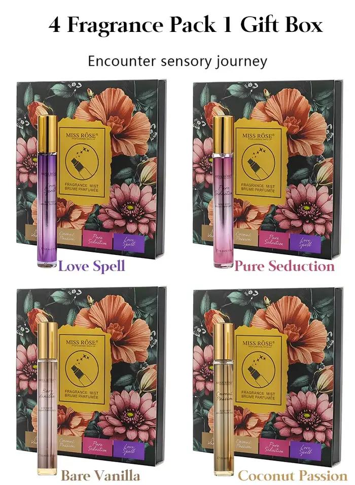 Parfum unisexe MISS ROSE, senteur fruitée florale et crème de coco, parfum élégant à l'arôme de coco, coffret cadeau, brume corporelle, parfum quotidien
