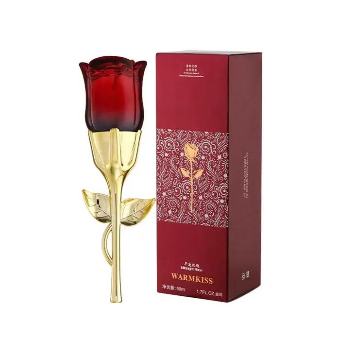 Parfum aux phéromones Rose de Minuit pour Femme – Brume Corporelle Élégante et Longue Durée, Senteur Florale Naturelle et Fraîche, Note Florale Charmante