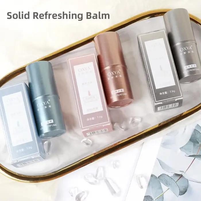 Parfum solide portable, baume solide, parfums longue durée, frais et élégants, parfums solides pour femmes, parfum corporel pour femmes